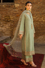 3-PC Embroidered Raw-Silk Suit CMA-5-01