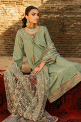 3-PC Embroidered Raw-Silk Suit CMA-5-01