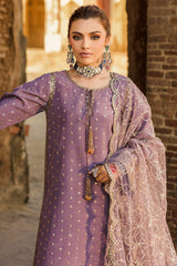 3-PC Embroidered Raw-Silk Suit CMA-5-02