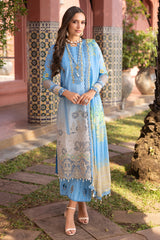 3-PC Unstitched Embroidered Lawn Collection SN5-04