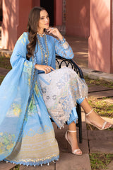 3-PC Unstitched Embroidered Lawn Collection SN5-04