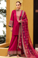 3-PC Embroidered Raw-Silk Suit CMA-5-131