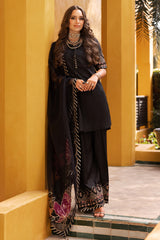 3-PC EMBROIDERED RAW-SILK SUIT CMA-5-127