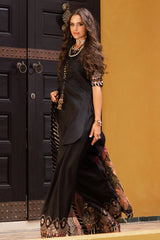 3-PC EMBROIDERED RAW-SILK SUIT CMA-5-127