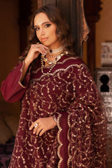 3-PC Embroidered Raw-Silk Suit CMA-5-138