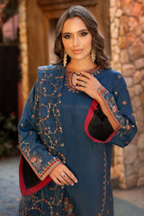 3-PC Embroidered Raw-Silk Suit CMA-5-136