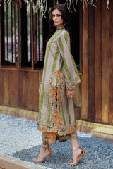 3-PC Embroidered Raw-Silk Suit CMA-5-122