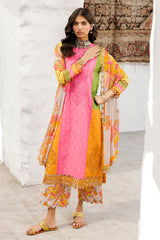 3-PC Unstitched Embroidered Printed Lawn Collection CRO5-04