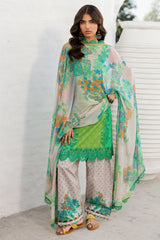 3-PC Unstitched Embroidered Printed Lawn Collection CRO5-03