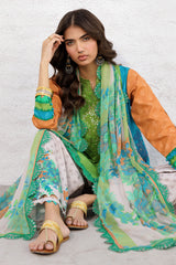 3-PC Unstitched Embroidered Printed Lawn Collection CRO5-03