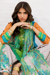 3-PC Unstitched Embroidered Printed Lawn Collection CRO5-03