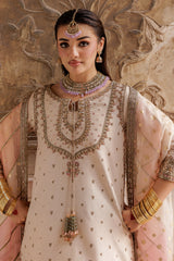 3-PC Embroidered Raw-Silk Suit CMA-5-038