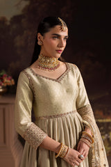 3-PC Stitched Embroidered Raw silk CMA-6-455