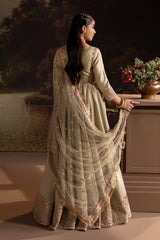 3-PC Stitched Embroidered Raw silk CMA-6-455