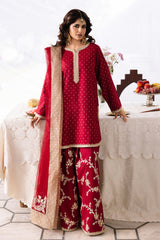 3-PC Embroidered Raw-Silk Suit CMA-6-353