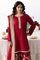 3-PC Embroidered Raw-Silk Suit CMA-6-353
