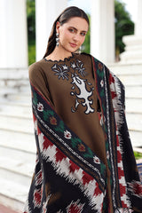 3-PC Unstitched Embroidered Linen Collection ANW6-02