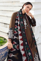 3-PC Unstitched Embroidered Linen Collection ANW6-02
