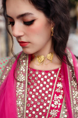 3-PC Embroidered Raw-Silk Suit CMA-6-172