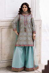 3-Pcs Embroidered Raw Silk CMA-6-328