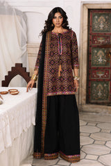 3-Pcs Embroidered Raw Silk CMA-6-327
