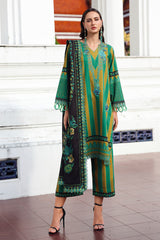 3-PC Unstitched Embroidered Linen Collection ANW6-03