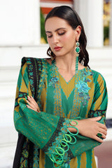 3-PC Unstitched Embroidered Linen Collection ANW6-03