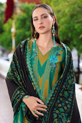 3-PC Unstitched Embroidered Linen Collection ANW6-03