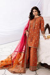3-PC Embroidered Raw-Silk CMA-6-358