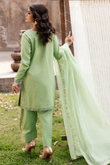 3-PC Embroidered Raw-Silk Suit CMA-6-337