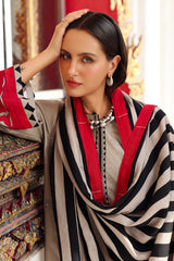 3-PC Unstitched Embroidered Linen Collection ANW6-08