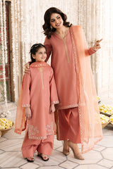 3-PC Embroidered Raw-Silk Suit CMA-6-338
