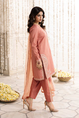 3-PC Embroidered Raw-Silk Suit CMA-6-338