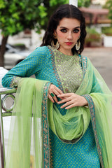3-PC Embroidered Raw-Silk Suit CMA-6-173