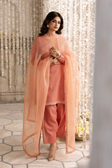 3-PC Embroidered Raw-Silk Suit CMA-6-338