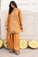 3-PC Embroidered Raw-Silk Suit  CMA-6-341