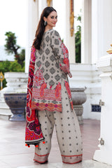 3-PC Unstitched Embroidered Linen Collection ANW6-01