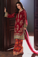 4-PC Charizma Unstitched Luxury Collection DJW5-09