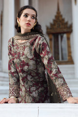 3-PC Embroidered Raw-Silk Suit CMA-5-160