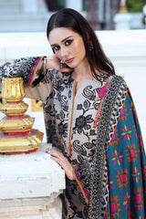 3-PC Unstitched Embroidered Linen Collection CCW6-19