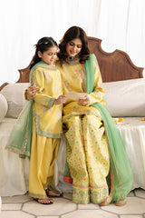 3-PC Embroidered Raw-Silk Suit  CMA-6-342