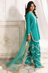 3-PC Embroidered Raw-Silk Suit CMA-6-352