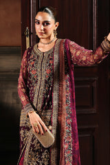 4-PC Charizma Unstitched Luxury Collection DJW5-07