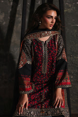 3-PC Stitched Embroidered Raw Silk CMA-6-509
