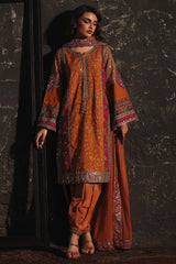 3-PC Stitched Embroidered Raw Silk CMA-6-508