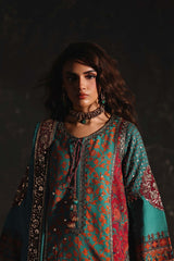3-PC Stitched Embroidered Raw Silk CMA-6-507