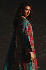 3-PC Stitched Embroidered Raw Silk CMA-6-507