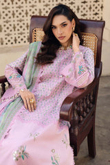 3-PC Unstitched Embroidered  Lawn  SLC27-14