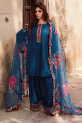 3-PC Embroidered Raw-Silk Suit CMA-5-076H