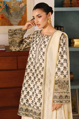 3-PC Embroidered  Raw Silk  CMA-6-403